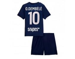 Paris Saint-Germain Ousmane Dembele #10 Primera Equipación Niños 2025-26 Manga Corta (+ Pantalones cortos)
